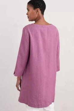 Tunics<Seasalt Cornwall Golitha Falls Linen Tunic Thistle