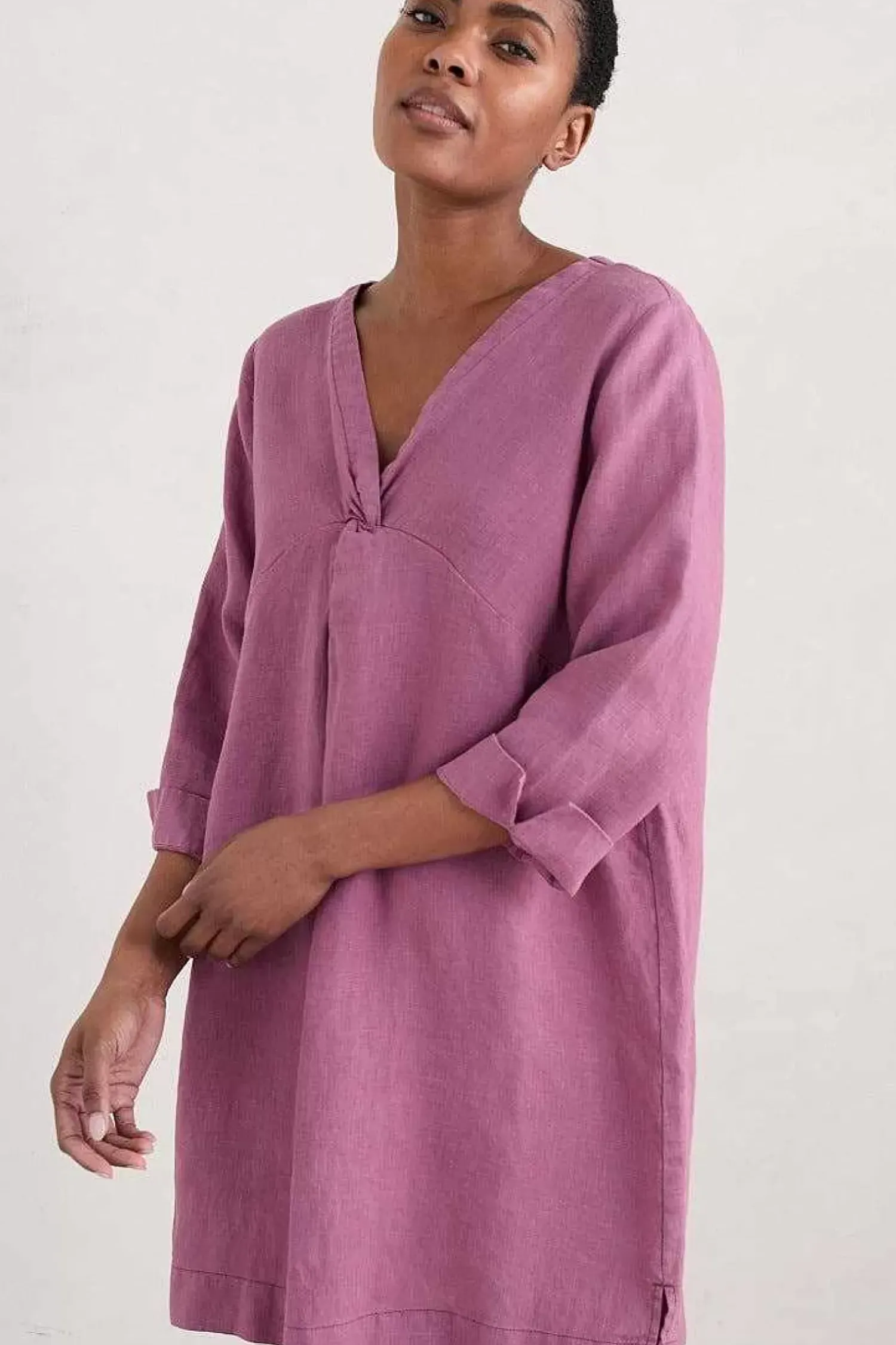 Tunics<Seasalt Cornwall Golitha Falls Linen Tunic Thistle