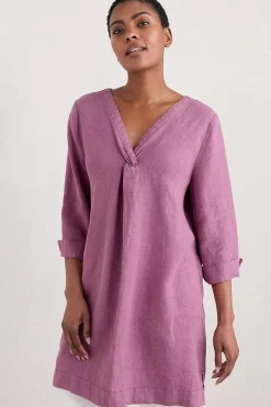 Tunics<Seasalt Cornwall Golitha Falls Linen Tunic Thistle