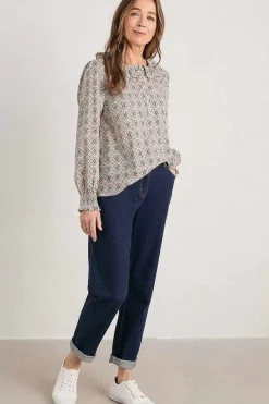 Trousers & Shorts<Seasalt Cornwall Hallworthy Jeans Dark Rinse Wash