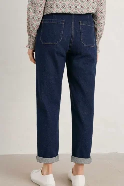 Trousers & Shorts<Seasalt Cornwall Hallworthy Jeans Dark Rinse Wash
