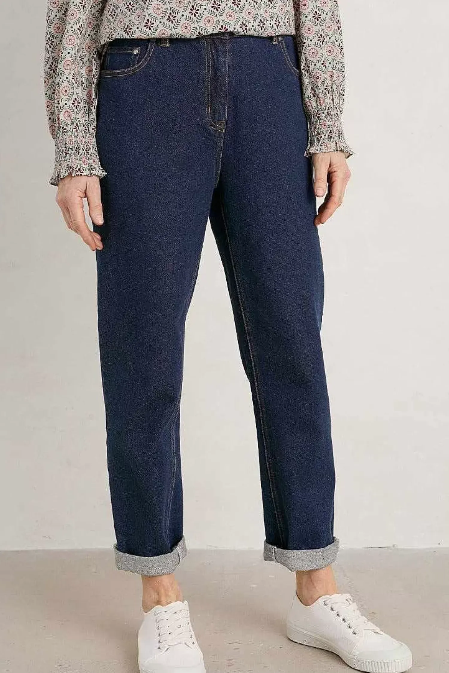 Trousers & Shorts<Seasalt Cornwall Hallworthy Jeans Dark Rinse Wash