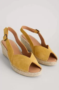 Shoes<Seasalt Cornwall Hazy Dawn Low Heel Suede Espadrilles Sienna