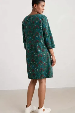 Dresses<Seasalt Cornwall High Key Needlecord Dress Tapestry Forest Grove