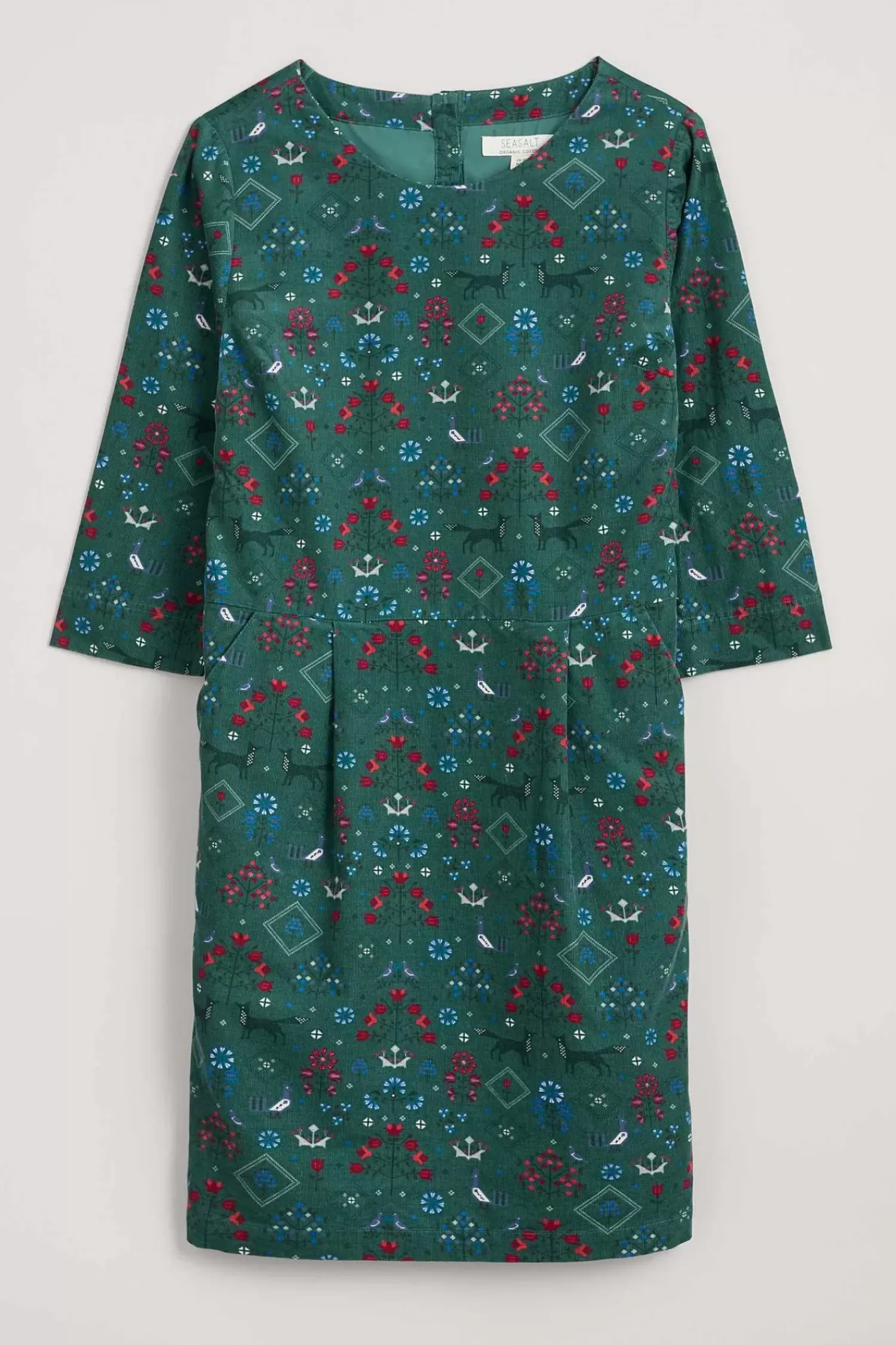 Dresses<Seasalt Cornwall High Key Needlecord Dress Tapestry Forest Grove