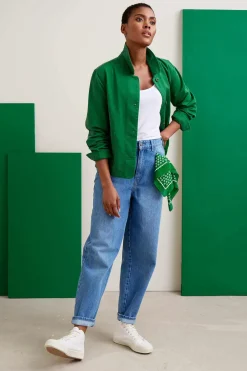 Trousers & Shorts<Seasalt Cornwall Honeydew Barrel Leg Jeans Light Wash