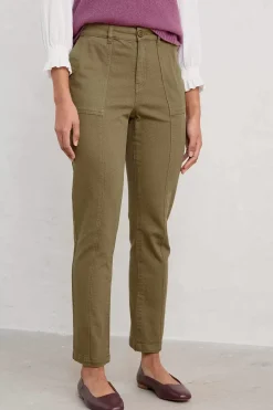 Trousers & Shorts<Seasalt Cornwall Issey Slim Leg Trousers Laurel