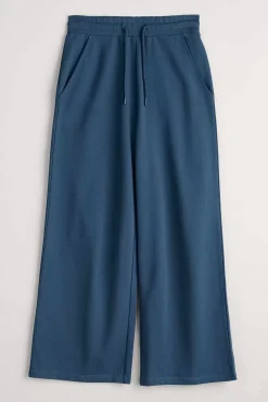 Trousers & Shorts<Seasalt Cornwall Ivy Barn Wide Leg Jersey Trousers Squall