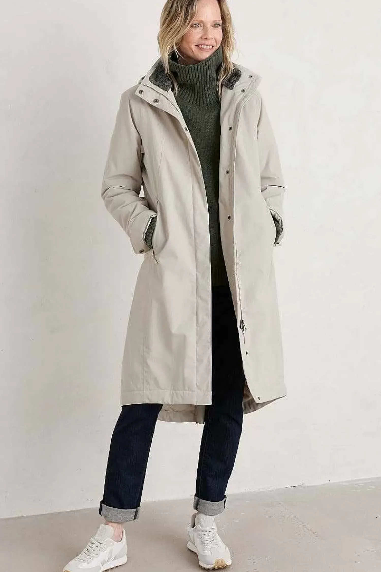 Coats & Jackets<Seasalt Cornwall Janelle Waterproof Coat Aran