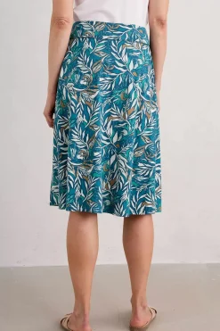 Skirts<Seasalt Cornwall Jessica Grace A-Line Jersey Skirt Kelp Forest Ocean Drift