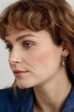 Jewellery<Seasalt Cornwall Juliot Drop Earrings Copse Brass Mix