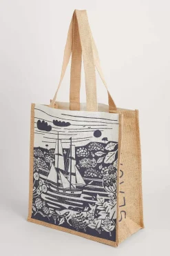 Bags<Seasalt Cornwall Jute Shopper Frenchmans Creek Marine