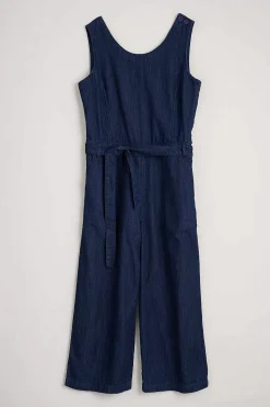 Trousers & Shorts<Seasalt Cornwall Kenethel Sleeveless Wide Leg Jumpsuit Dark Indigo Wash