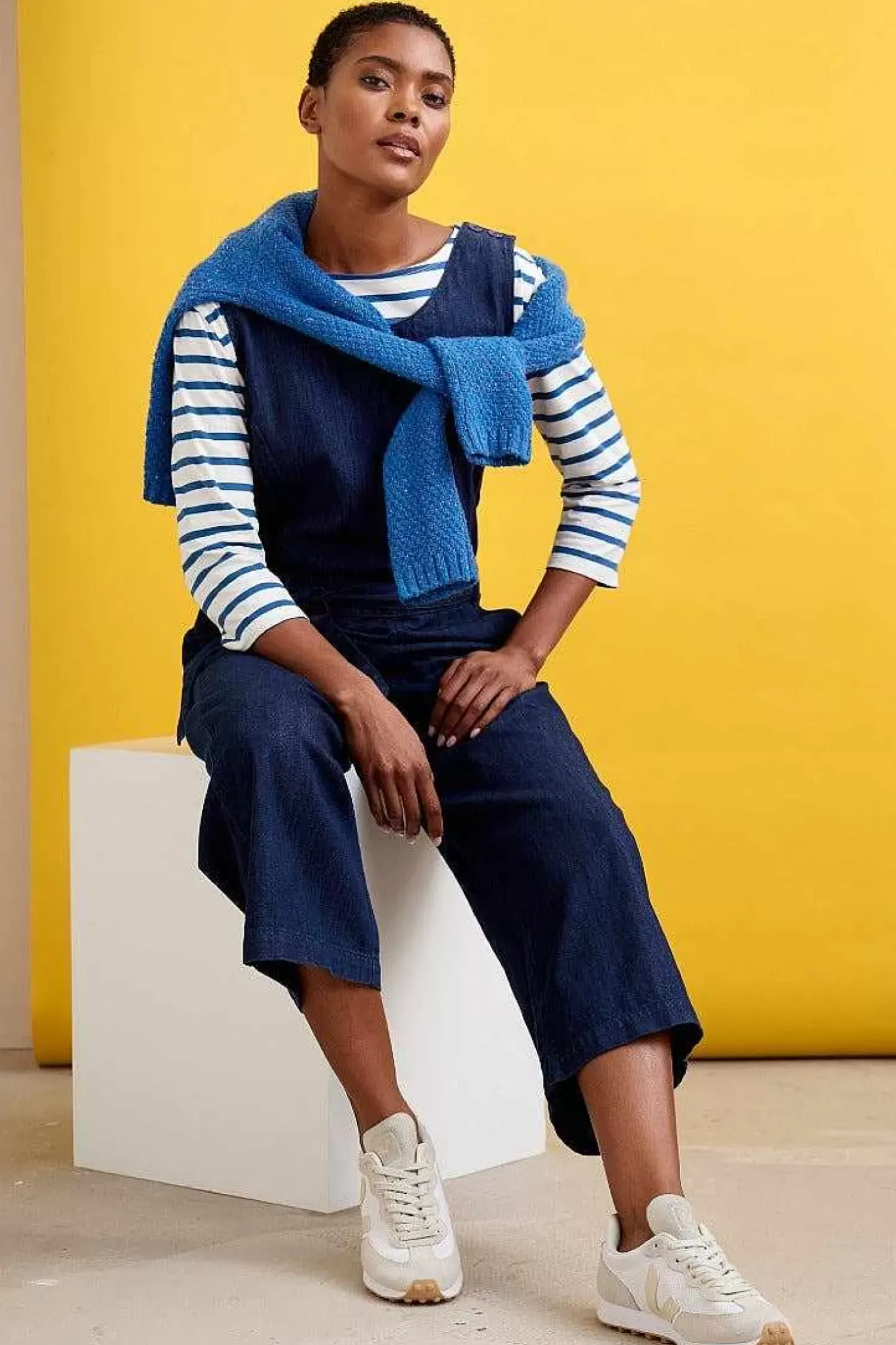 Trousers & Shorts<Seasalt Cornwall Kenethel Sleeveless Wide Leg Jumpsuit Dark Indigo Wash