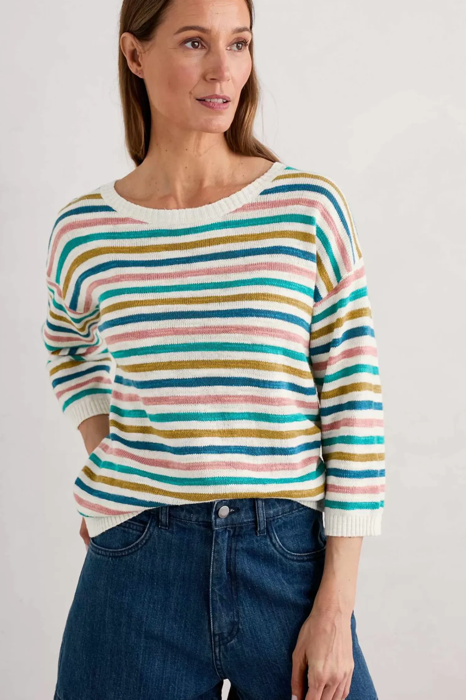 Knitwear<Seasalt Cornwall Knavock Striped Jumper Mini Cornish Helford Multi