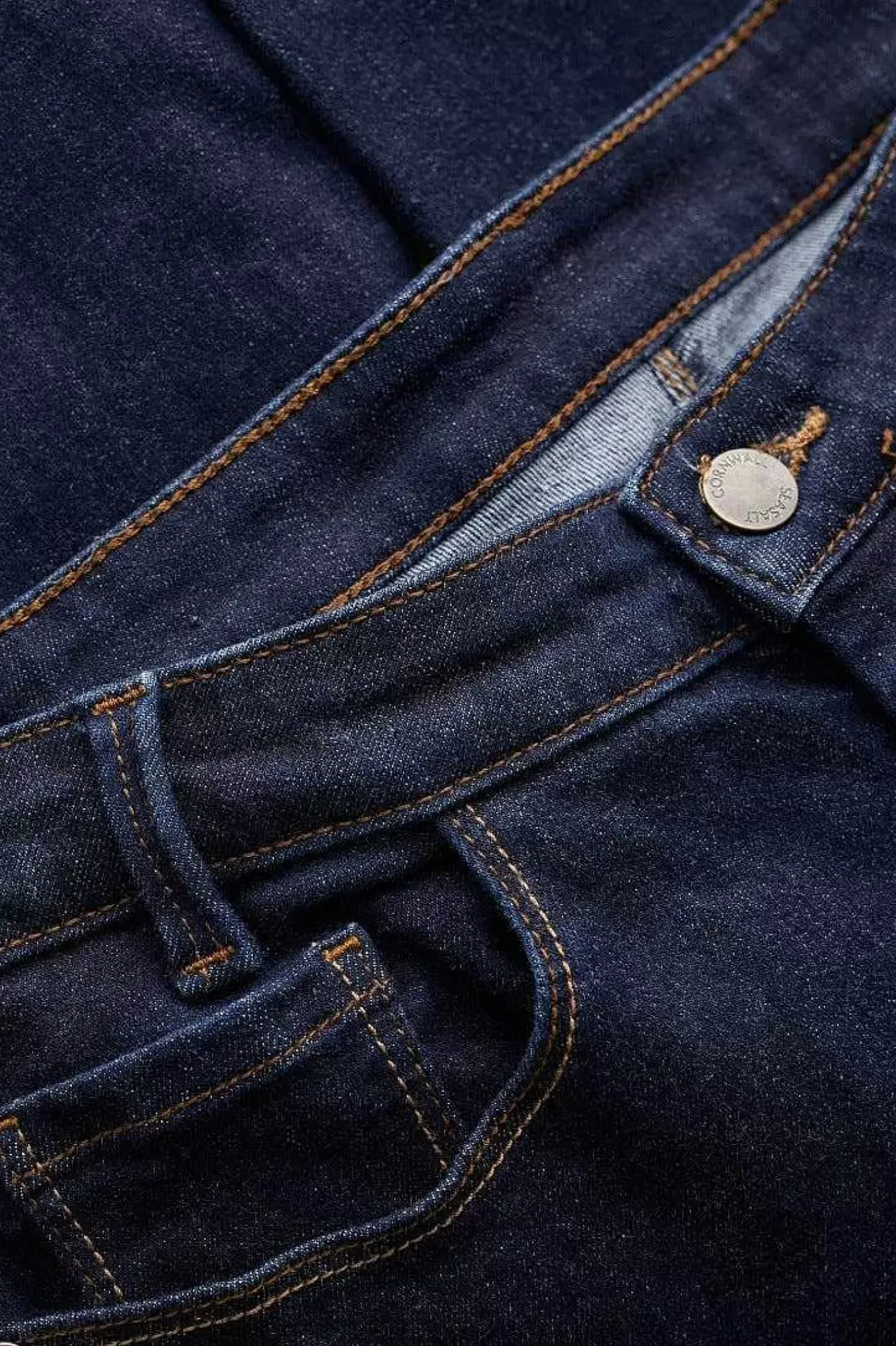 Trousers & Shorts<Seasalt Cornwall Lamledra Denim Jeans Dark Indigo Wash