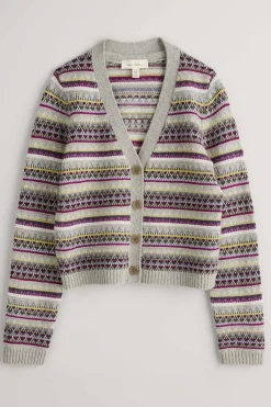 Knitwear<Seasalt Cornwall Lamorna Lane Fair Isle Cardigan Hemmick Aran Multi