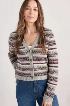 Knitwear<Seasalt Cornwall Lamorna Lane Fair Isle Cardigan Hemmick Aran Multi
