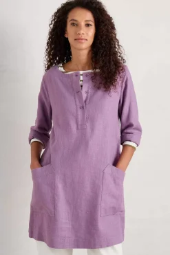 Tunics<Seasalt Cornwall Lighthouse Rock 3/4 Sleeve Tunic Verbena