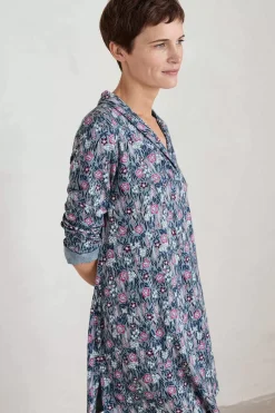 Tunics<Seasalt Cornwall Long Sight Jersey Tunic Floral Moor Enamel