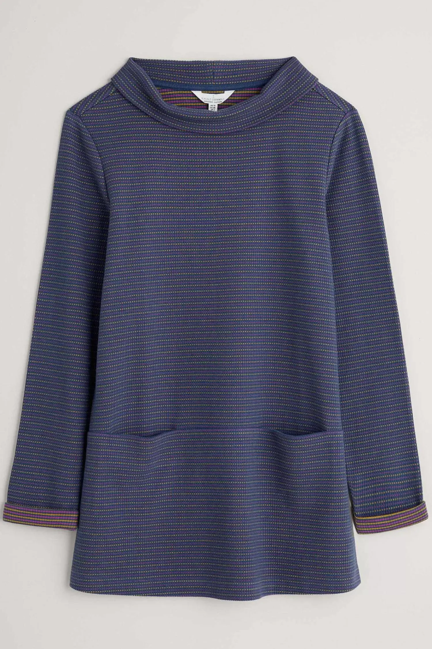 Tunics<Seasalt Cornwall Mawgan Porth Jersey Tunic Drop Stone Squall Buddleia