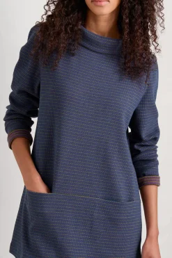 Tunics<Seasalt Cornwall Mawgan Porth Jersey Tunic Drop Stone Squall Buddleia