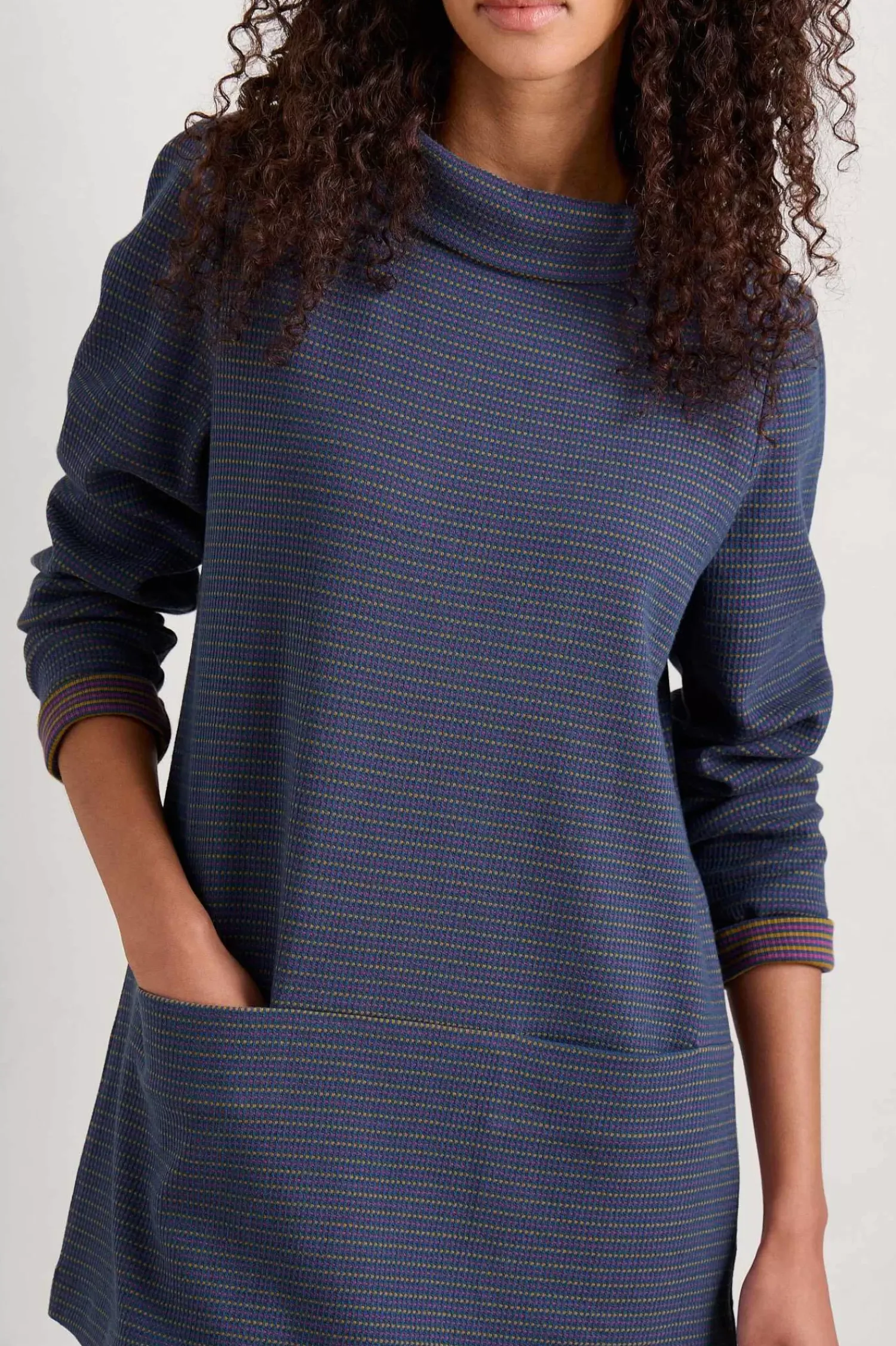 Tunics<Seasalt Cornwall Mawgan Porth Jersey Tunic Drop Stone Squall Buddleia