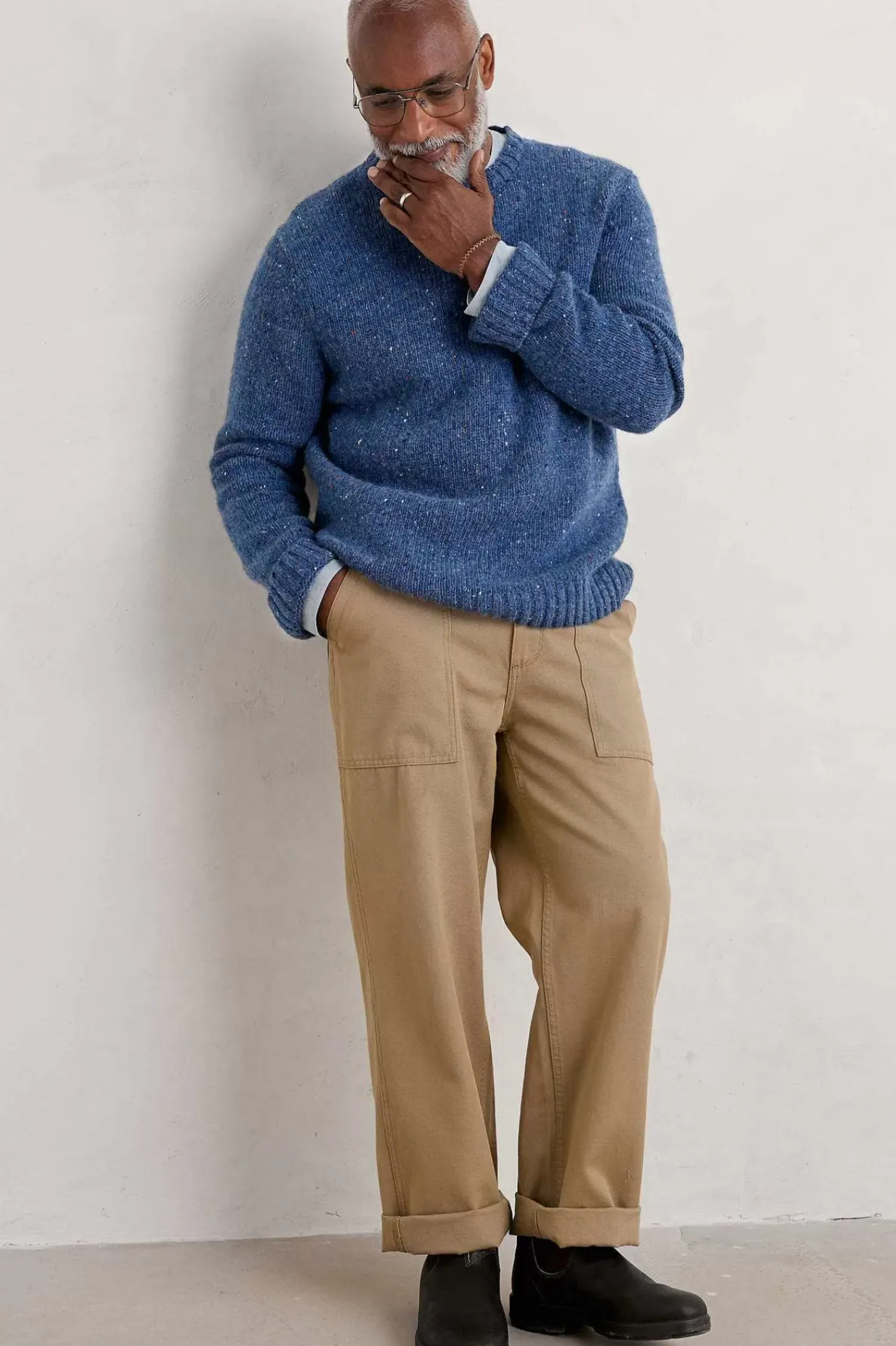 Knitwear<Seasalt Cornwall Men's Bizen Jumper Squall