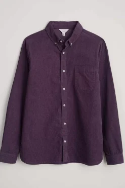 Tops & T-Shirts<Seasalt Cornwall Men's Cannis Cord Shirt Aubergine