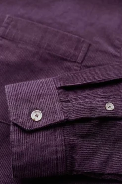 Tops & T-Shirts<Seasalt Cornwall Men's Cannis Cord Shirt Aubergine