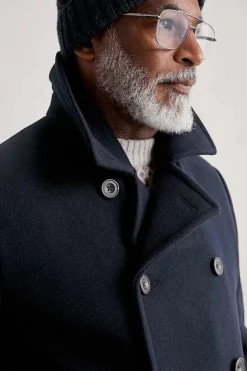 Coats & Jackets<Seasalt Cornwall Men's Channel Wool Blend Coat Inkwell