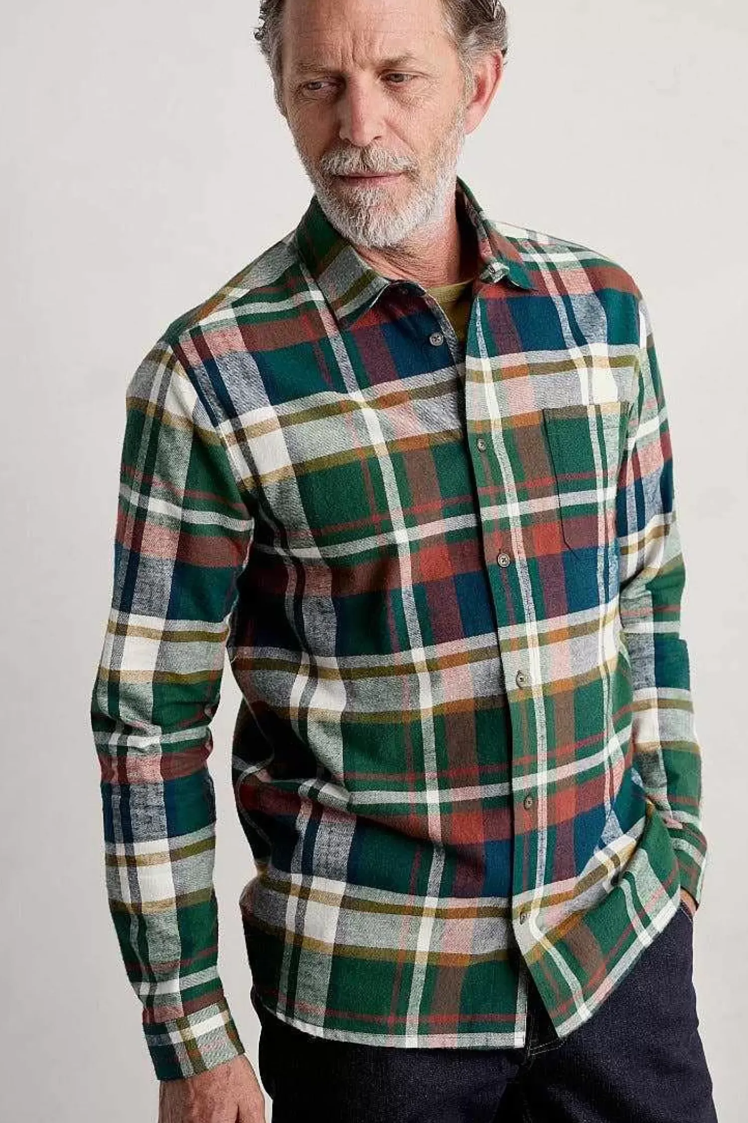 Tops & T-Shirts<Seasalt Cornwall Men's Fathomer Checked Shirt Rhythm Multi