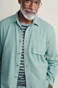 Tops & T-Shirts<Seasalt Cornwall Men's Jackdaw Cotton Twill Shirt (Gots) Sardine