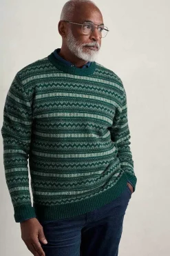 Knitwear<Seasalt Cornwall Men's Layline Fair Isle Jumper Cockles Multi