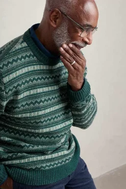 Knitwear<Seasalt Cornwall Men's Layline Fair Isle Jumper Cockles Multi
