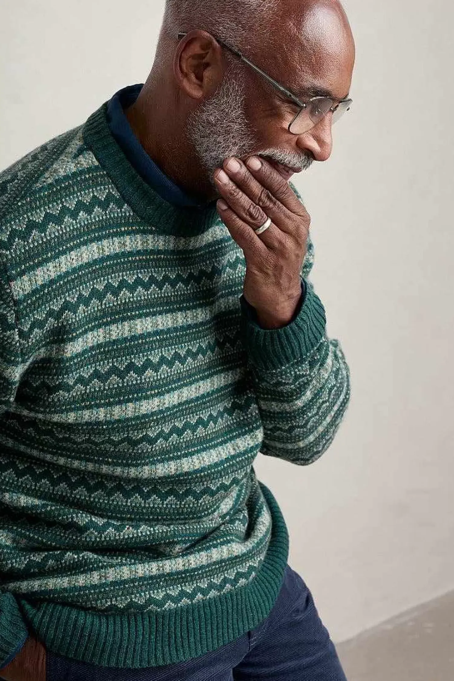 Knitwear<Seasalt Cornwall Men's Layline Fair Isle Jumper Cockles Multi