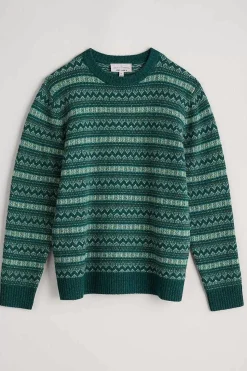 Knitwear<Seasalt Cornwall Men's Layline Fair Isle Jumper Cockles Multi
