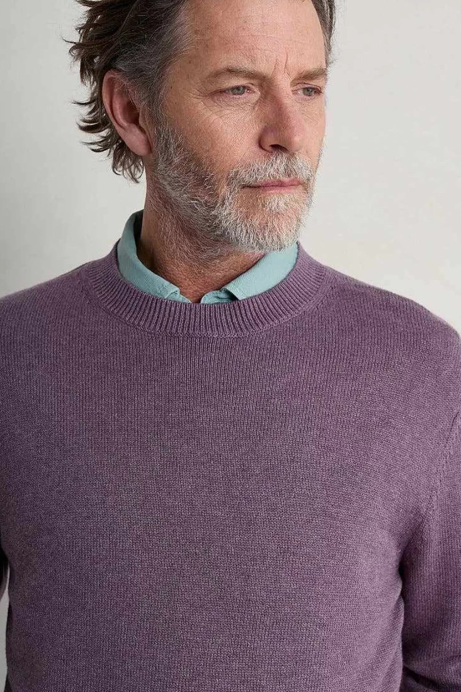 Knitwear<Seasalt Cornwall Men's Moorstone Knitted Organic Cotton Jumper Mallow