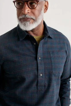 Tops & T-Shirts<Seasalt Cornwall Men's Organic Cotton Thomas Street Shirt Stippler Sea Cave