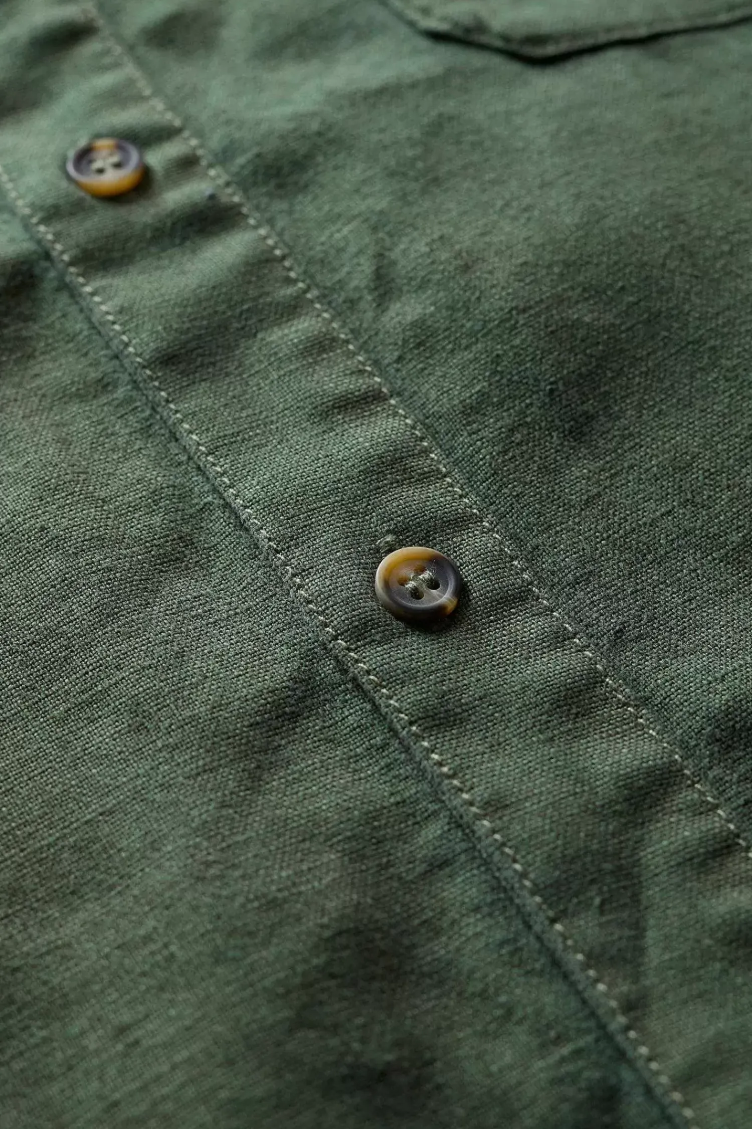 Shirts<Seasalt Cornwall Men's Porlock Linen Shirt Dark Balsam
