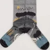 Socks<Seasalt Cornwall Men's Postcard Socks Hilltop Coal Hawk