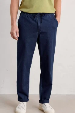 Trousers & Shorts<Seasalt Cornwall Men's Riggerman Trousers Dark Indigo