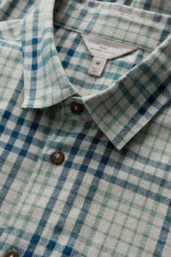 Shirts<Seasalt Cornwall Men's Rivalen Organic Cotton Shirt Lichen Driftwood