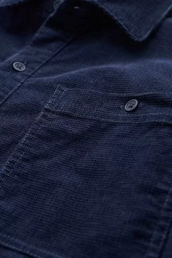 Shirts<Seasalt Cornwall Men's Ropemaker Waffle Cord Overshirt Maritime
