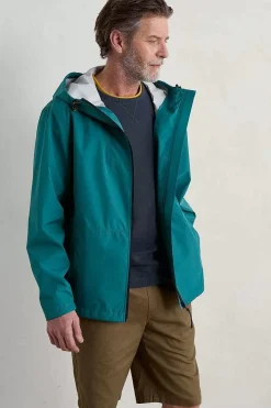 Coats & Jackets<Seasalt Cornwall Men's Sailing Time Lightweight Waterproof Jacket Lake