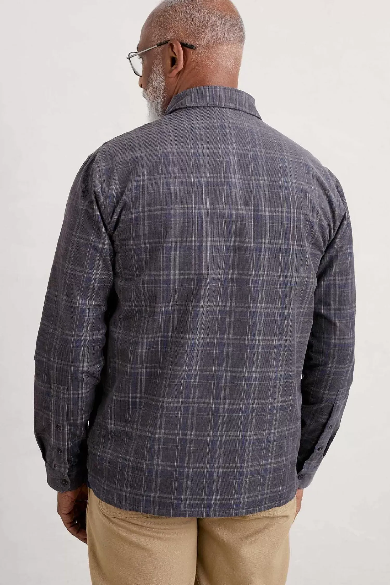 Tops & T-Shirts<Seasalt Cornwall Men's Shoreman Cord Shirt Honesty Steel