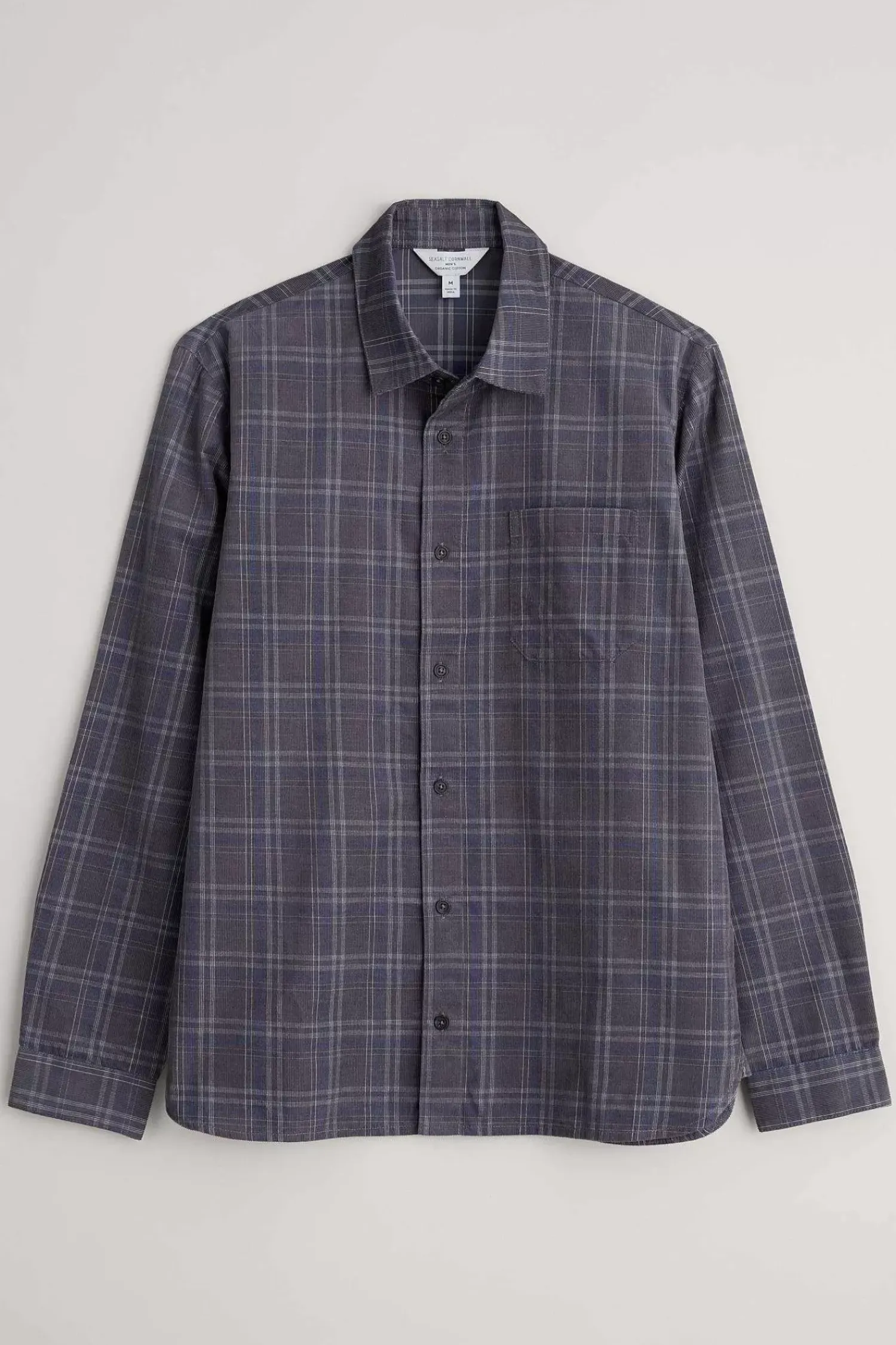 Tops & T-Shirts<Seasalt Cornwall Men's Shoreman Cord Shirt Honesty Steel