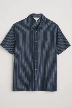 Shirts<Seasalt Cornwall Men's Skylight Cave Short Sleeve Shirt Haco Maritime
