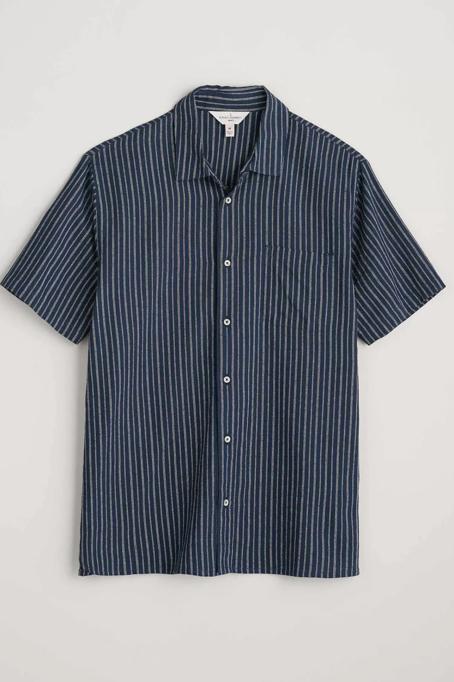 Shirts<Seasalt Cornwall Men's Skylight Cave Short Sleeve Shirt Haco Maritime