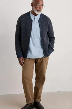 Knitwear<Seasalt Cornwall Men's Thresher Knitted Cardigan Matchbook Sea Cave